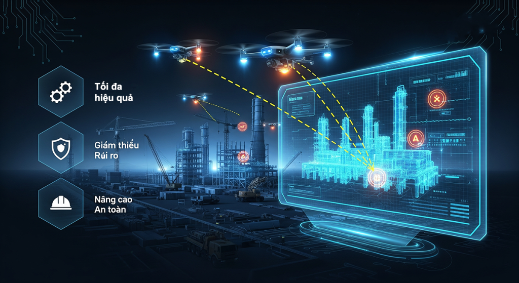 Gazprom Neft giám sát xây dựng bằng Drone và bản sao kỹ thuật số: 3 Lợi ích chính