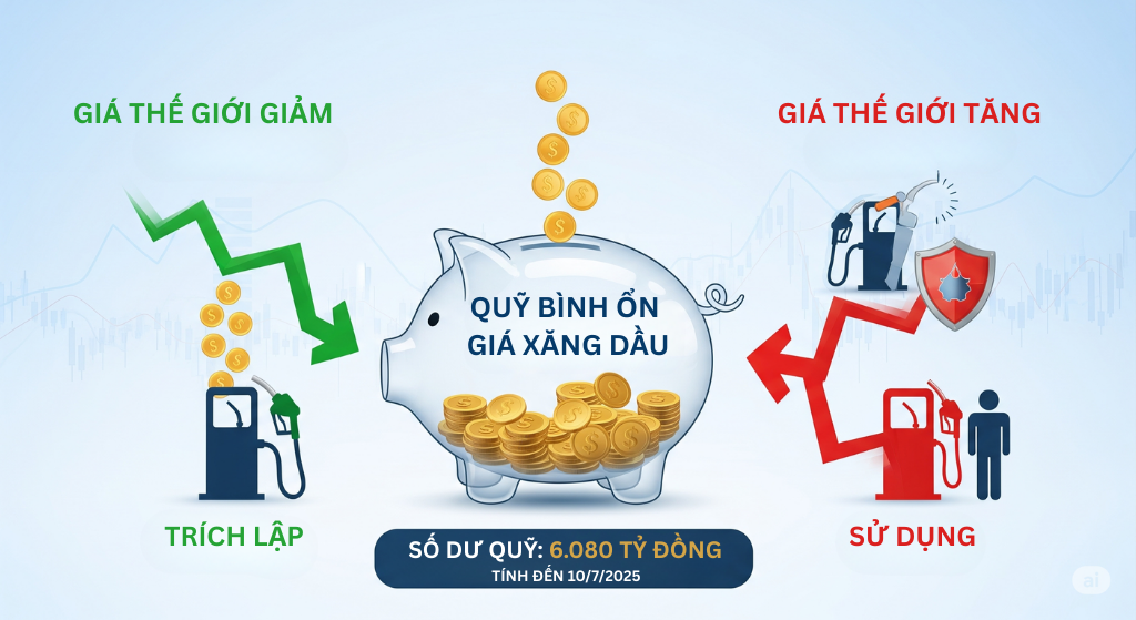 Quỹ Bình ổn giá Xăng dầu 2025: Cơ chế Trích lập và Sử dụng theo Quy định Mới Nhất